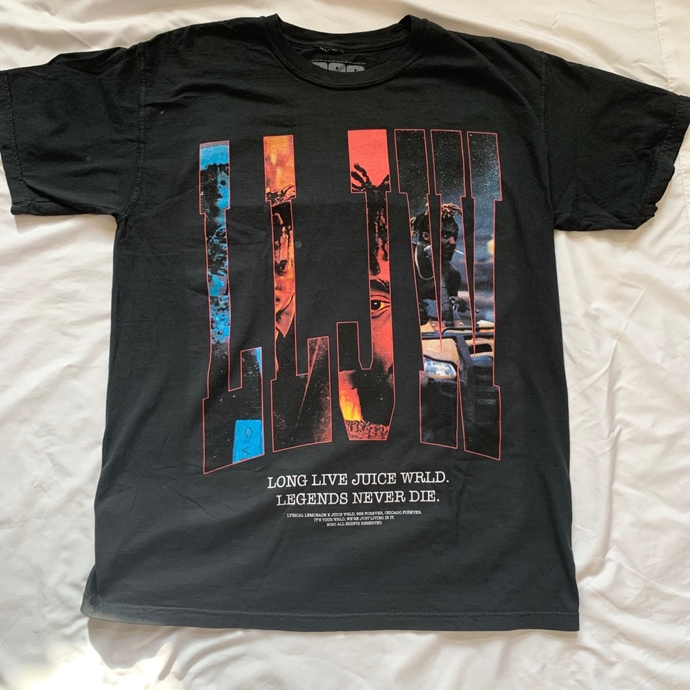 Lyrical Lemonade X Juice WRLD LLJW Tee in Black